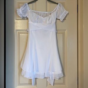 Lucy in the Sky Off-the Shoulder Mini Dress